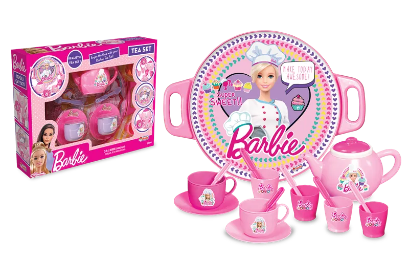 27495 Dede Barbıe Tepsili Çay Seti % 15 Düşürülmüş Fiyattan - Görsel 1