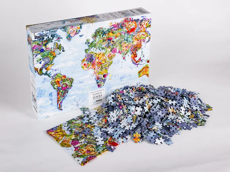 Gürbüz Dünya Haritası Fantastik Puzzle 1000 Parça