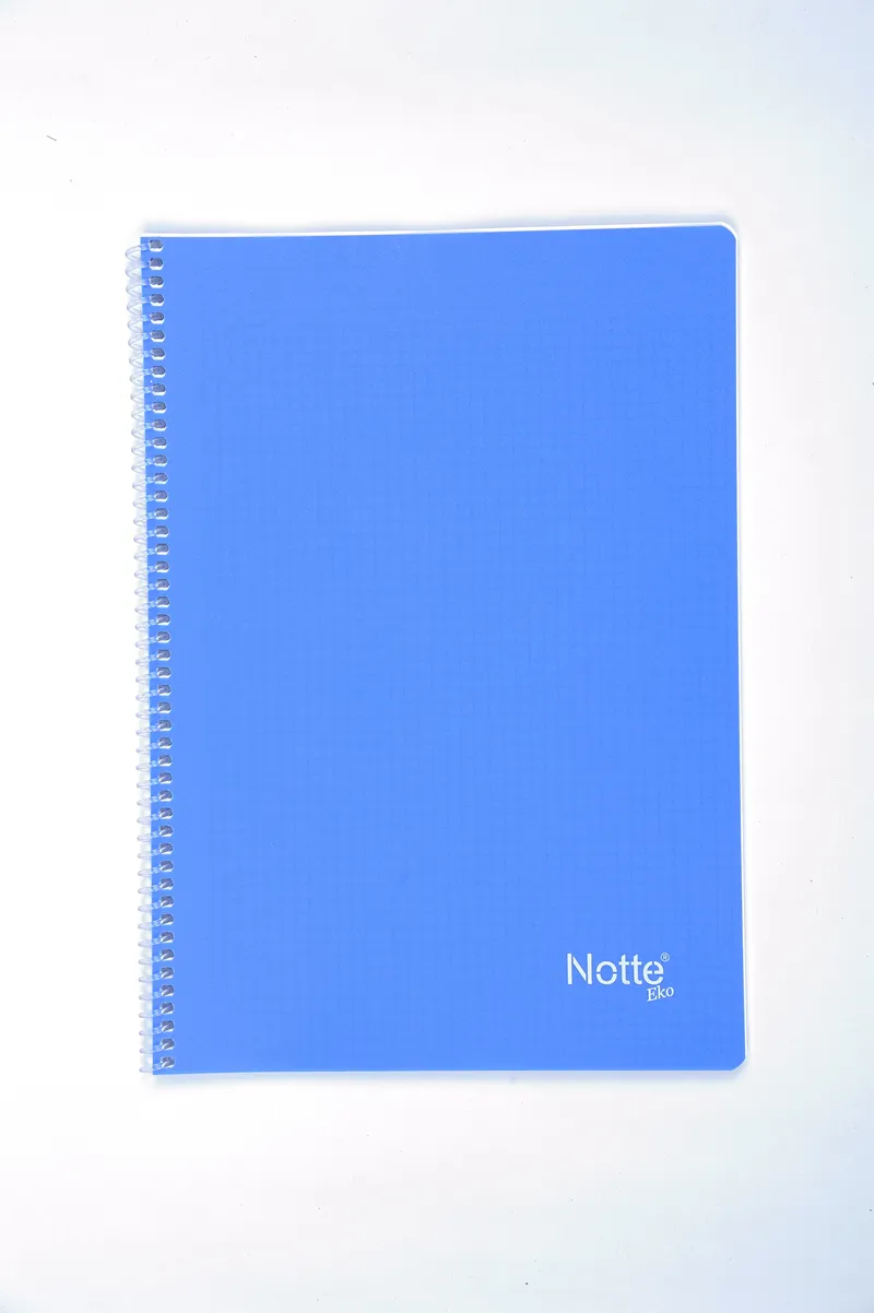 28802-1 Notte Spralli Plastik Kapak A4 Classic Defter 80 Yaprak Kareli - Görsel 1