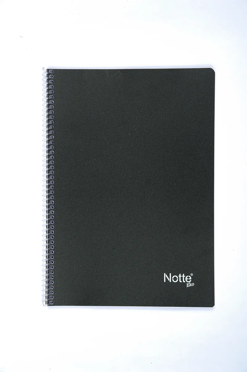 28808-1 Notte Spralli Plastik Kapak A4 Classic Defter 120 Yaprak Çizgili - Görsel 1