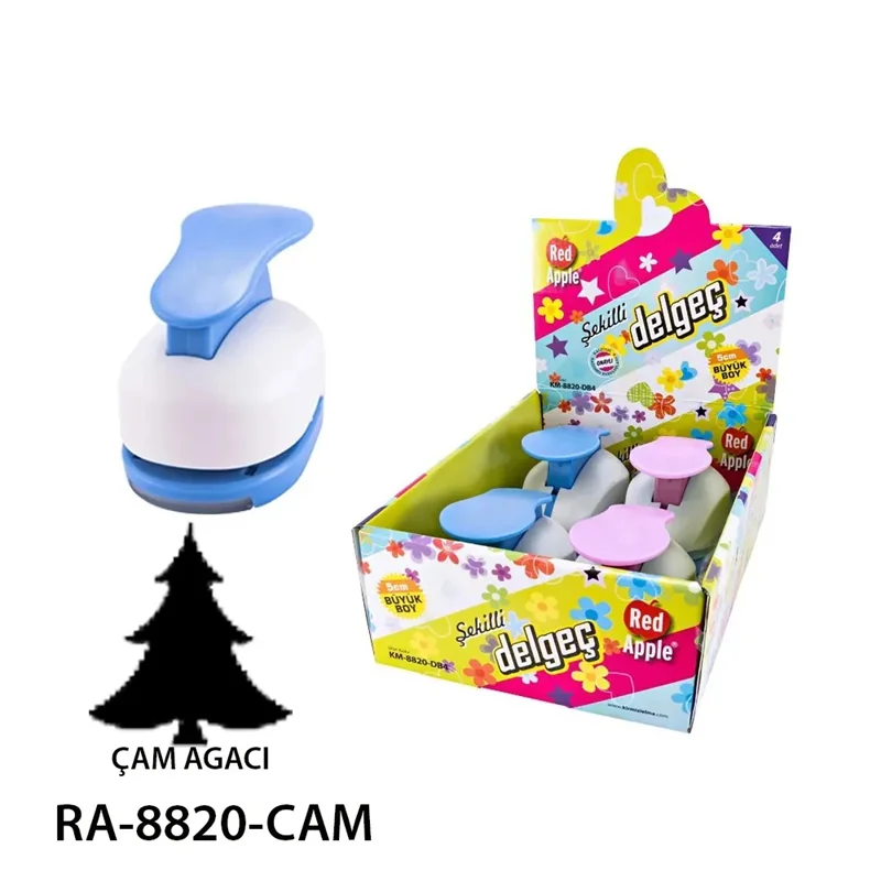 40668 Red Apple Şekilli Battal Boy Delgeç 5 Cm. Çam Ağacı (Şekilgeç) - Görsel 1