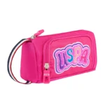 U.s Polo Kalem Çantası Çift Gözlü Pembe (Kalemlik)