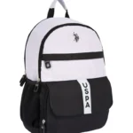 U.s Polo Sırt & Okul Çantası Dört Gözlü Siyah & Açık Gri