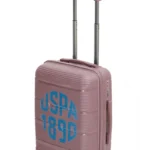Us Polo Pc Valiz Seyahat Çantası 4 Teker Kilitli Orta Boy Gül Kurusu/ Takım Satılır
