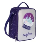 U.s Polo Beslenme Çantası Omuz Askılı Mor & Simli Silver