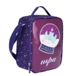 U.s Polo Beslenme Çantası Omuz Askılı Mor & Simli Bordo