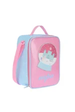 U.s Polo Beslenme Çantası Omuz Askılı Açık Mavi & Simli Pembe