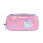 U.s Polo Kalem Çantası Çift Gözlü Açık Mavi & Simli Pembe (Kalemlik)