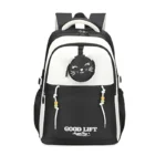 Muggle Mu-1582 Good Lıft Kolej (İlkokul) Siyah Sırt Çantası Cüzdan Hediyeli