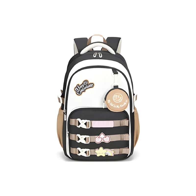 41026 Muggle Mu-1742 Very Comfort Kolej (İlkokul) Siyah Sırt Çantası Cüzdan Hediyeli - Görsel 1