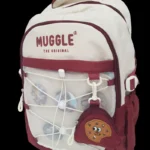 Muggle Mu-1940 Anıme Gırl Kolej (İlkokul) Bordo/beyaz Sırt Çantası Cüzdan Hediyeli