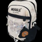 Muggle Mu-1988 Anıme Gırl Kolej (İlkokul) Siyah/beyaz Sırt Çantası Cüzdan Hediyeli