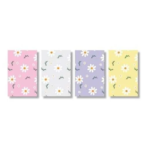 41095 Elma Spralli Sert Kapak Papatya Serisi Defter 17x24 120 Yaprak Düz (Bayındır) Peşin - Görsel 1