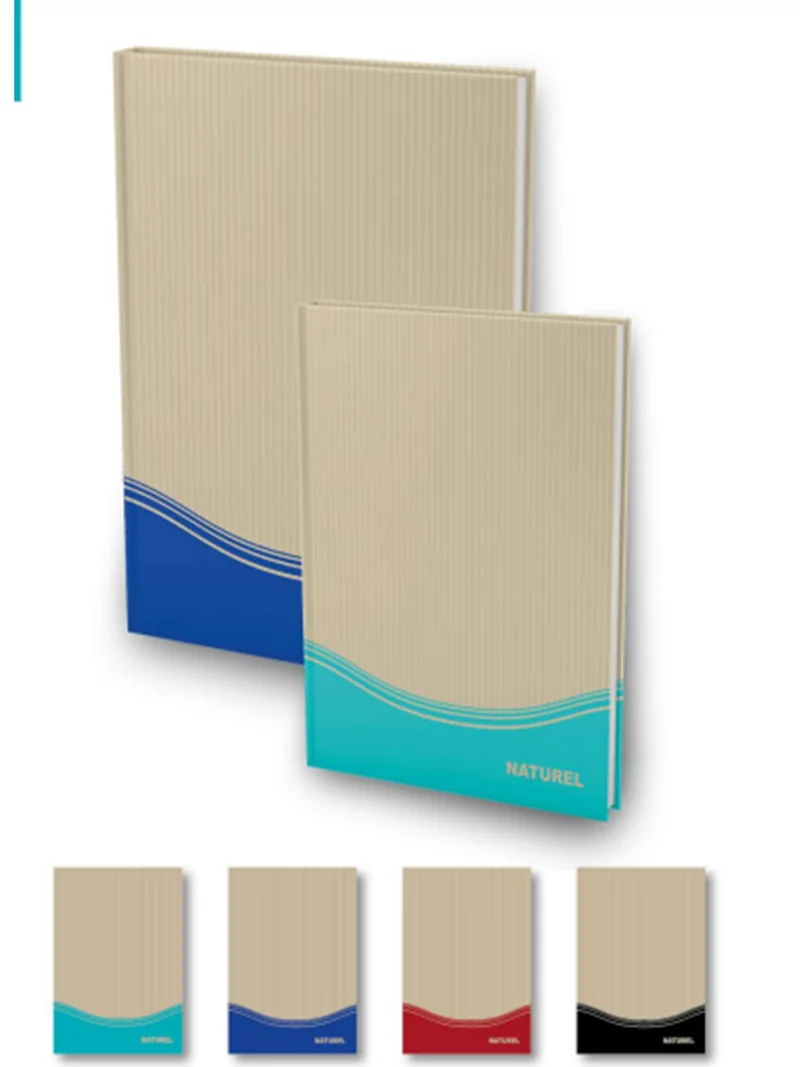 41105 Elma Ciltli Sert Kapak Naturel Defter A4 160 Yaprak Kareli (Bayındır) Peşin - Görsel 1