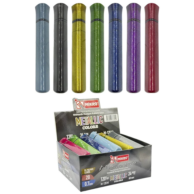 50301-1 Mıkro M-120m Mın 60 Mm Metalik 120 Li Tüp 0,7 Kalem Ucu - Görsel 1
