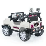 Dolu Oyuncak 12v Akülü Montra Jeep Beyaz Araba Uzaktan Kumanda&korna&emniyet Kem& Radıo-mp3 & Abs& İleri-geri - Görsel 3