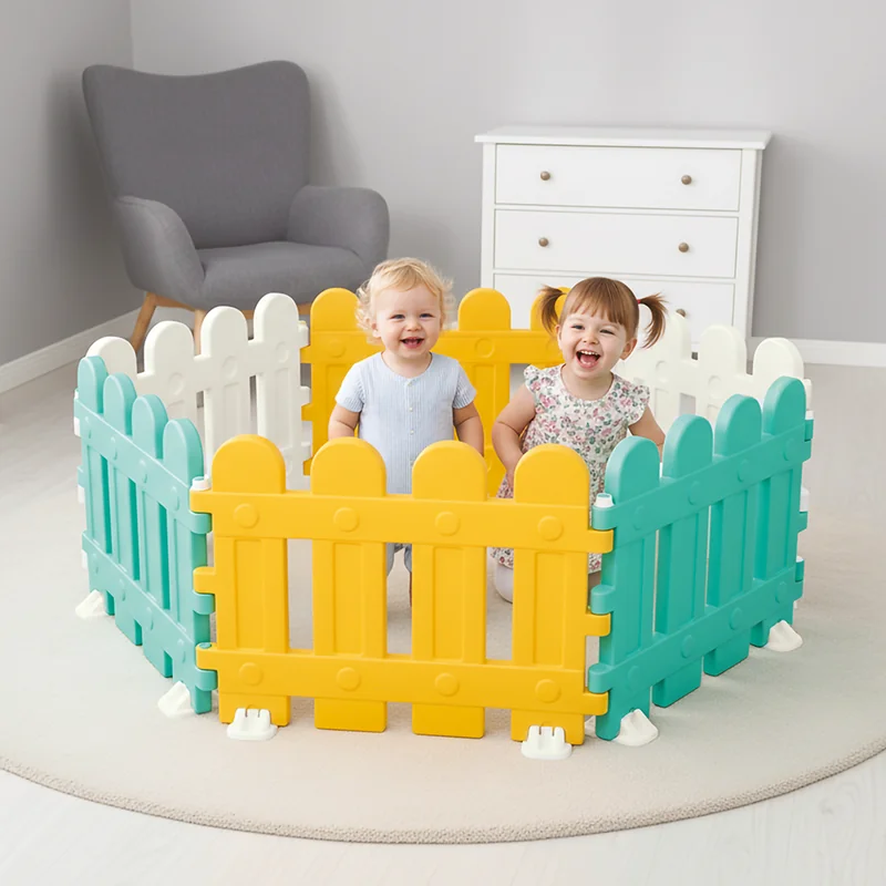 51062 Dolu Oyuncak 6 Parçalı Çit Kutulu Yükseklik 55,5 Cm 48,5 Cm Yeni - Görsel 1