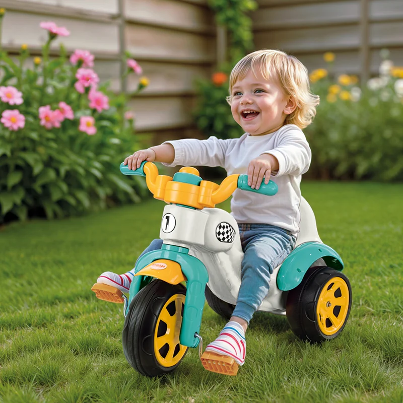 51071 Dolu Oyuncak Süper Bisiklet 3 Tekerli Hediyelik Kolide Yeşil Beyaz 41,5 Cm X70 Cm 47,2 Cm Yeni - Görsel 1