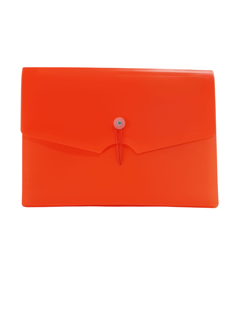 51202.png Bigpoint Körüklü Dosya 13 Cepli Lastikli Neon Turuncu - Görsel 1