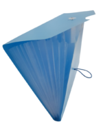 Bigpoint Körüklü Dosya 13 Cepli Lastikli Neon Mavi - Görsel 2