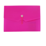 Bigpoint Körüklü Dosya 13 Cepli Lastikli Neon Pembe