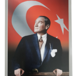 Ant Yazı Alüminyum Çerçeve Atatürk Potresi (Resmi & Fotoğraf) 35x50 Ant864