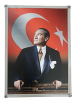 Ant Yazı Alüminyum Çerçeve Atatürk Potresi (Resmi & Fotoğraf) 35x50 Ant864