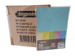 Bigpoint Renkli Fotokopi Kağıdı 5 Renk A4 50 Li