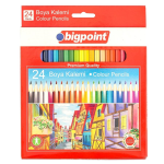 Bigpoint Kuru Boya Kalemi 24 Renk Tam Boy 33mm - Görsel 2