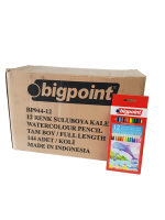 Bigpoint Kuru Boya Kalemi Auarelle 12 Renk & Sulu Kuru