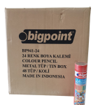 Bigpoint Kuru Boya Kalemi 24 Renk Metal Tüp 33mm
