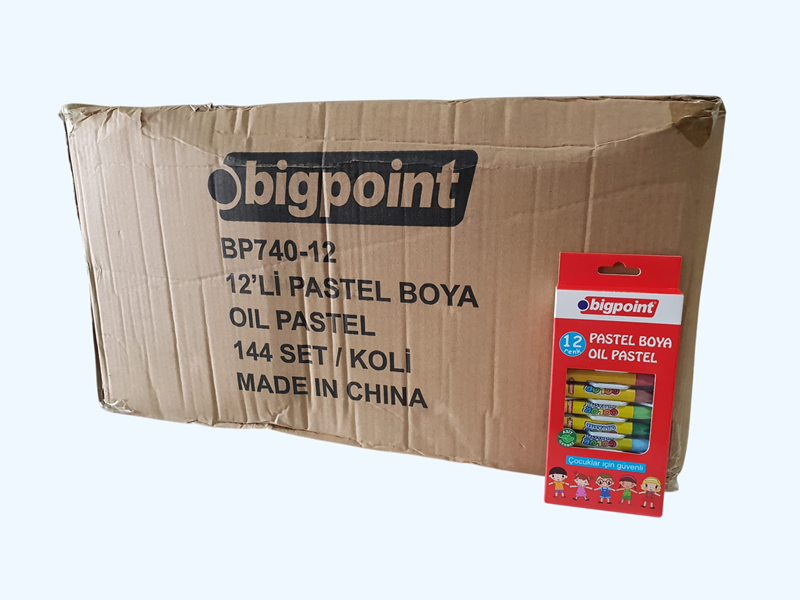 52727.png Bigpoint Yağlı Pastel Boya 12 Li Karton Kutulu - Görsel 1